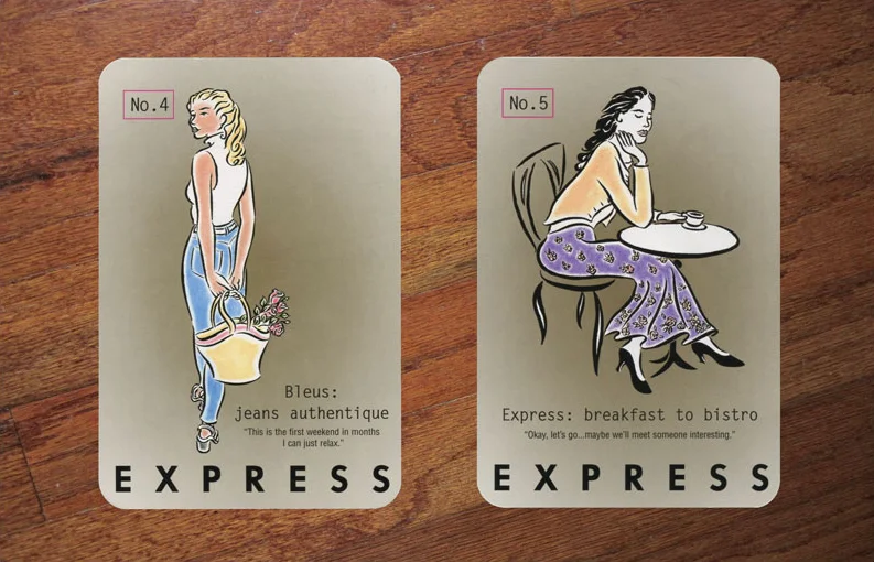 EXPRESS French Jeans Illustrations