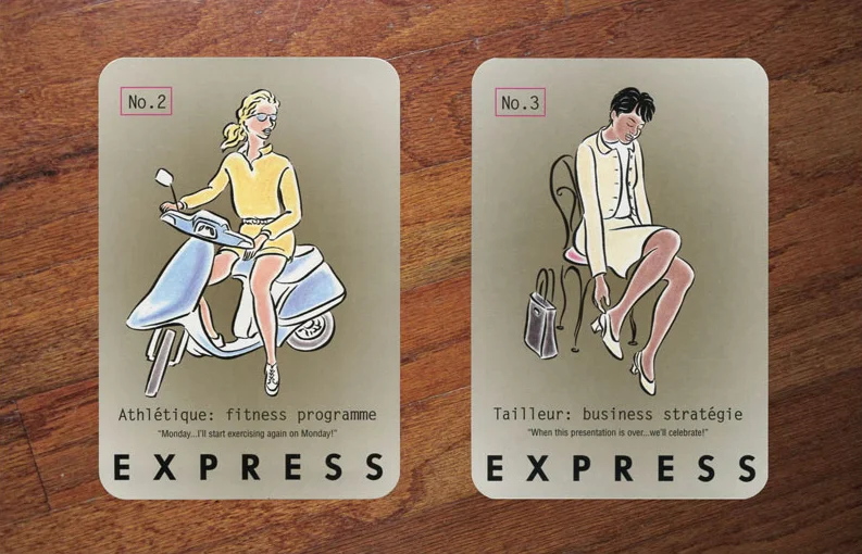 EXPRESS French Jeans Illustrations