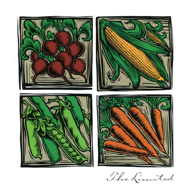 The Limited Veggie Woodcut Merchandise Graphic Illustration