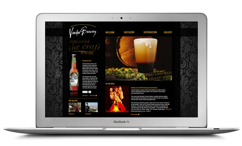 Voodoo Brewery Website Redesign