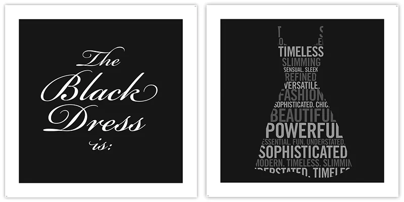 The Limited Black Dress Store Environmental Signs