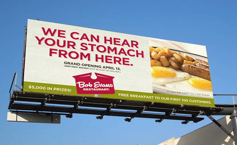 Bob Evans Grand Opening Billboard - proposed