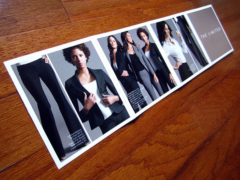 The Limited - Look Book - back 4 panels