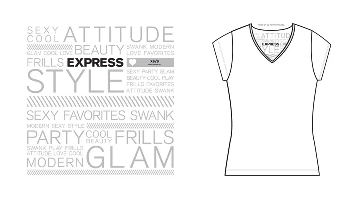 EXPRESS Fall Neck Stamp Graphic