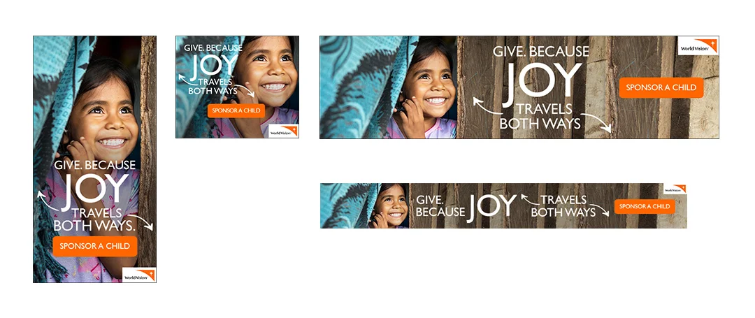 World Vision Static Banner Ads