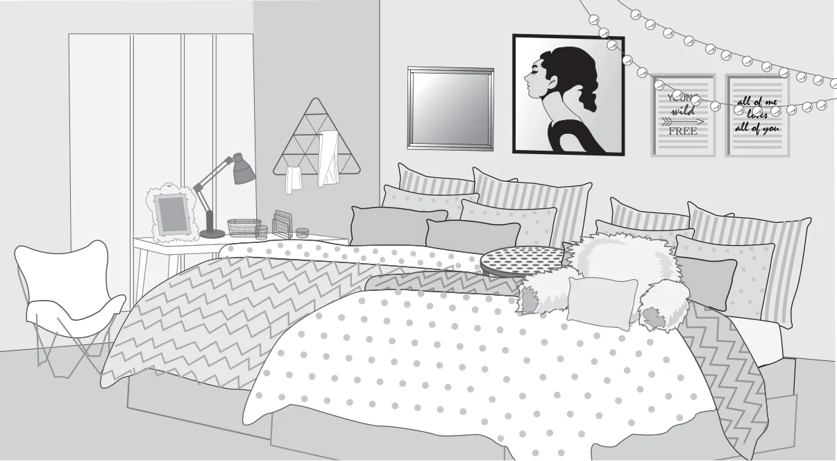 Sample Illustration for Bed Bath & Beyond Catalog