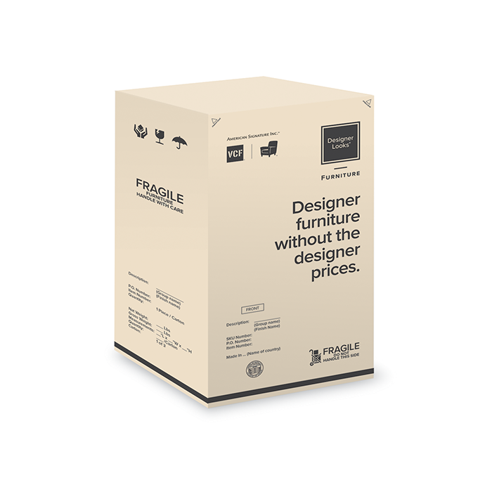 Value City Furniture carton Rebranding - for Nightstand