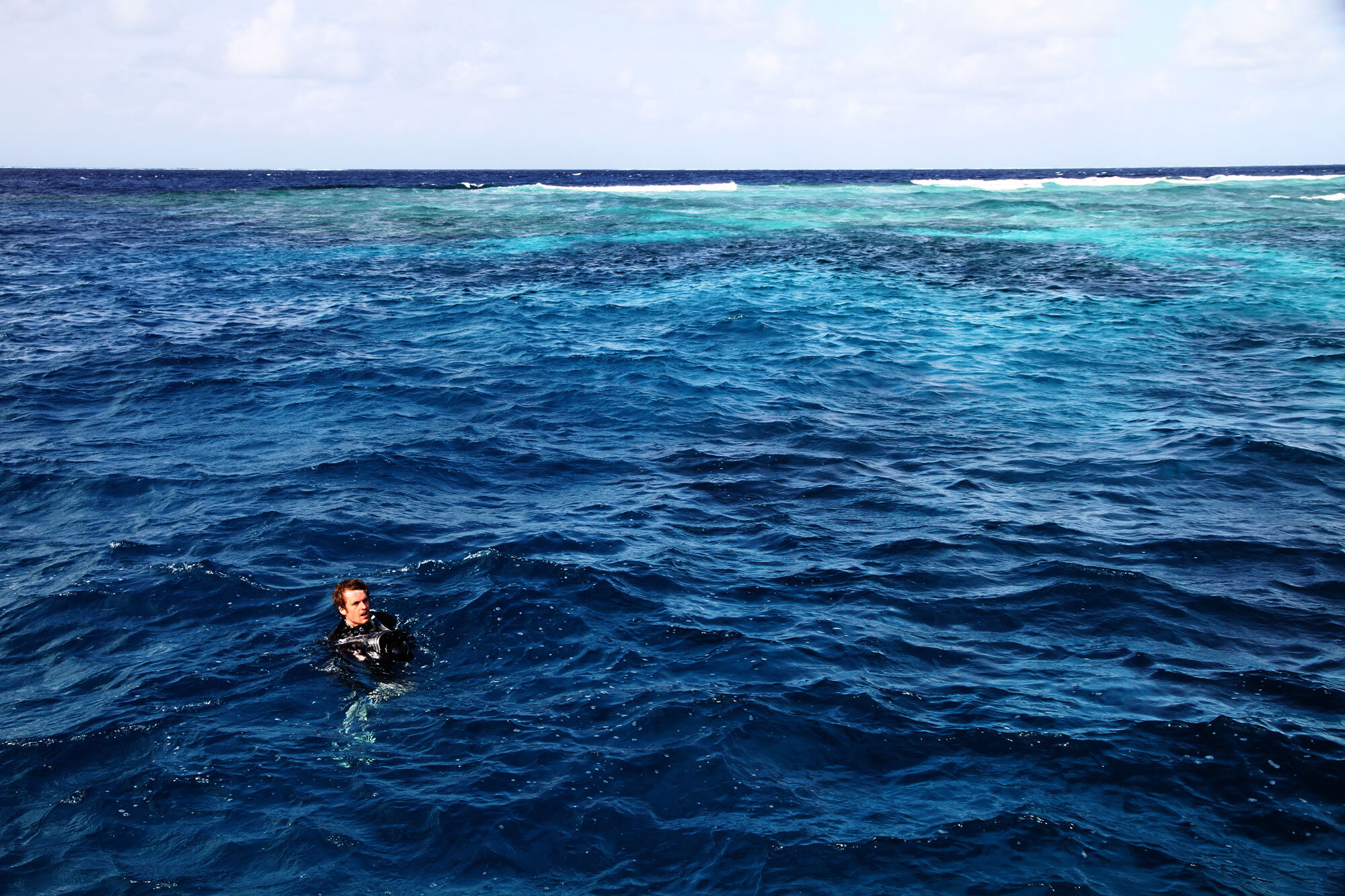 An underwater shoot on Australia's Great Barrier Reef