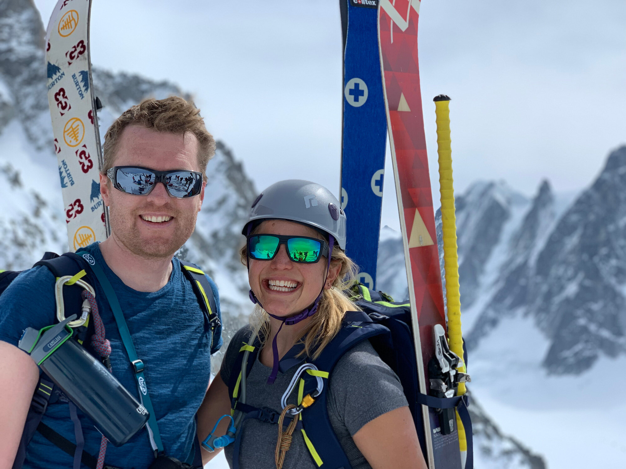 Steph &amp; Gwyn conquering the Col du Passon