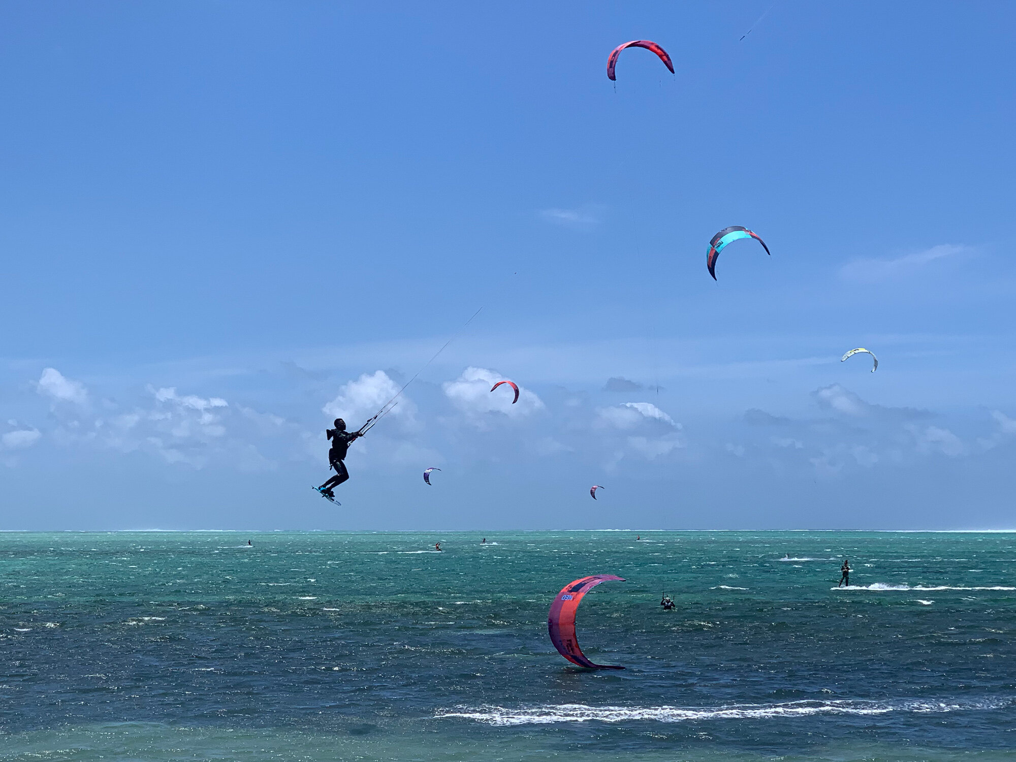 Feeling inspired by kite surfing while on honeymoon in Mauritius