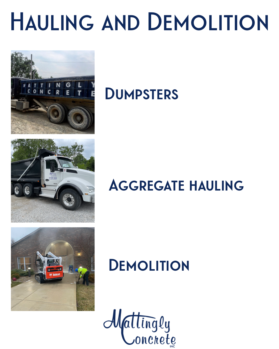 Commercial Concrete Contractors Indianapolis Cincinnati Mattingly