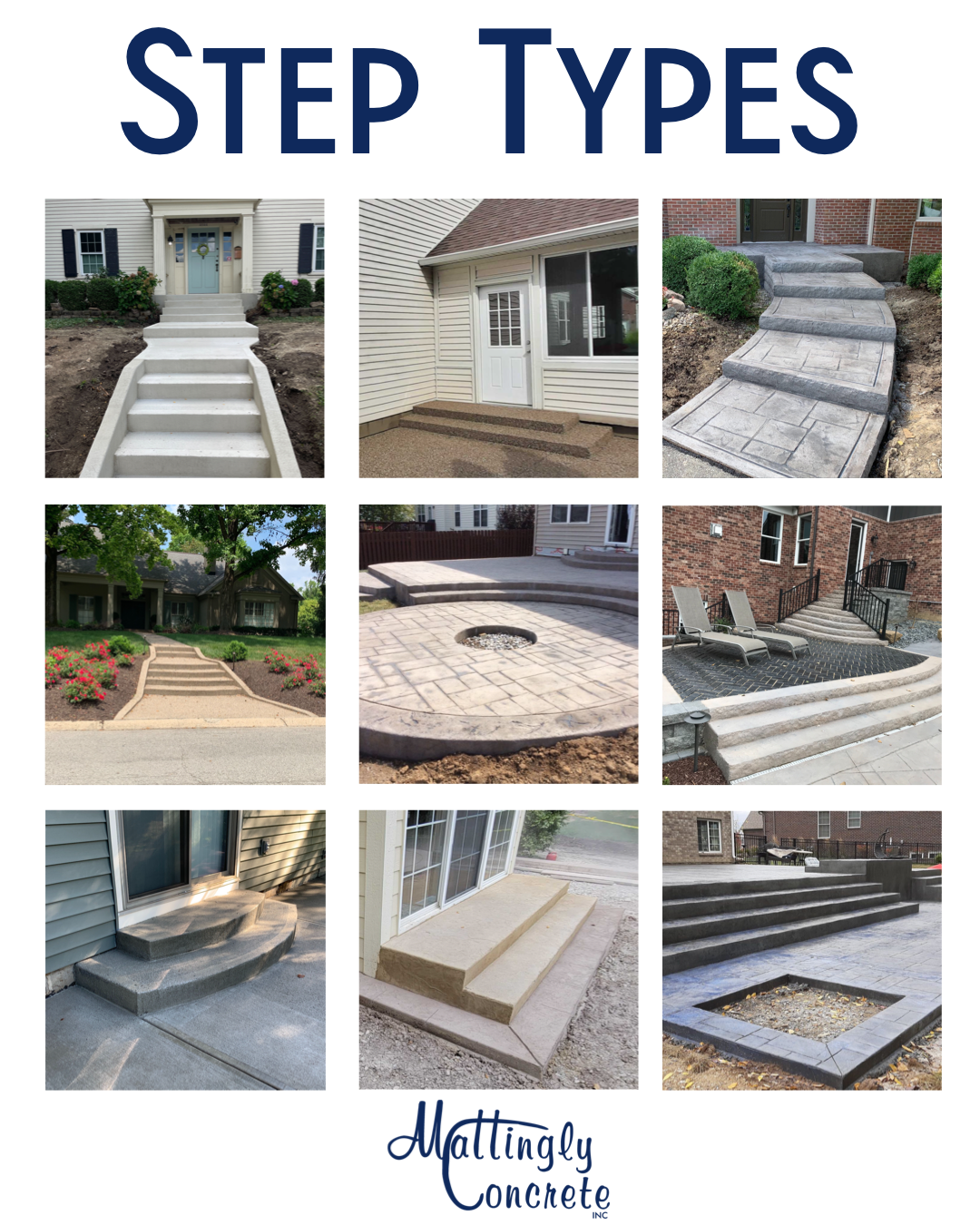 Concrete Steps Installers Indianapolis & Cincinnati Mattingly Concrete