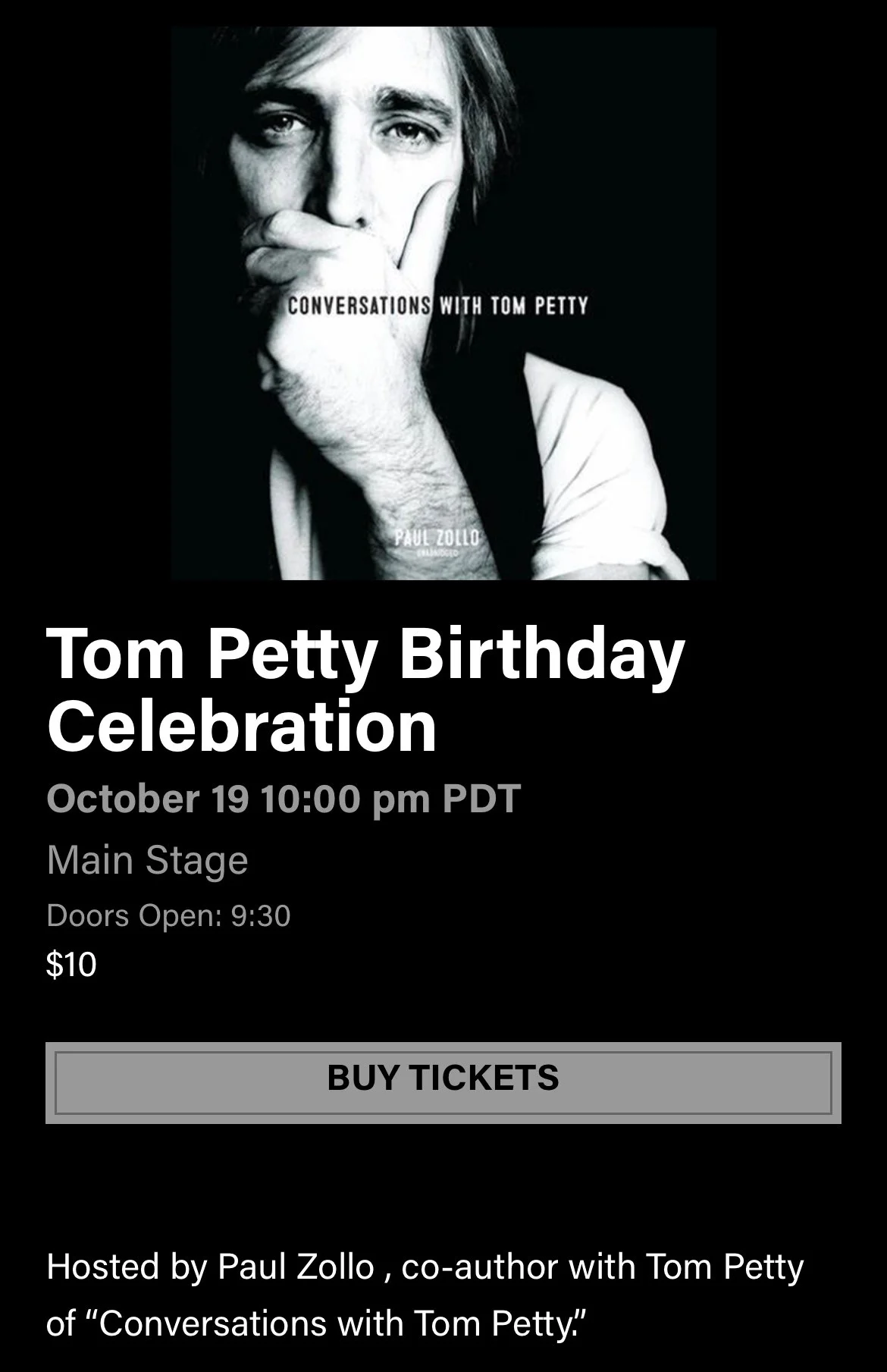 Tom Perry Tribute at Hotel Cafe