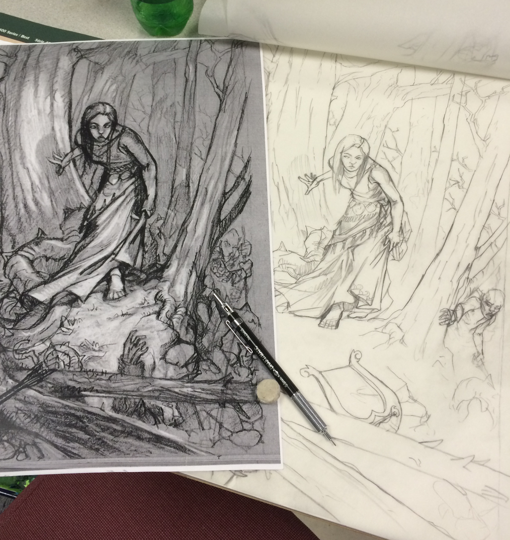 Working through ideas and refining narrative.