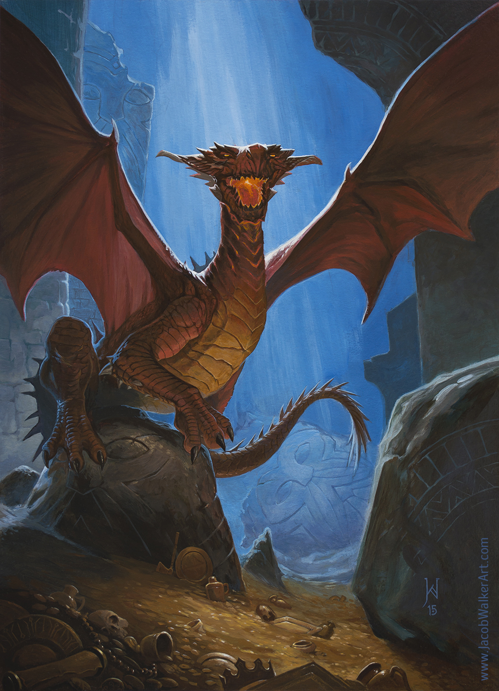 The Red Dragon is the classic Dungeons & Dragons or Pathfinder RPG foe. Adventurers beware!