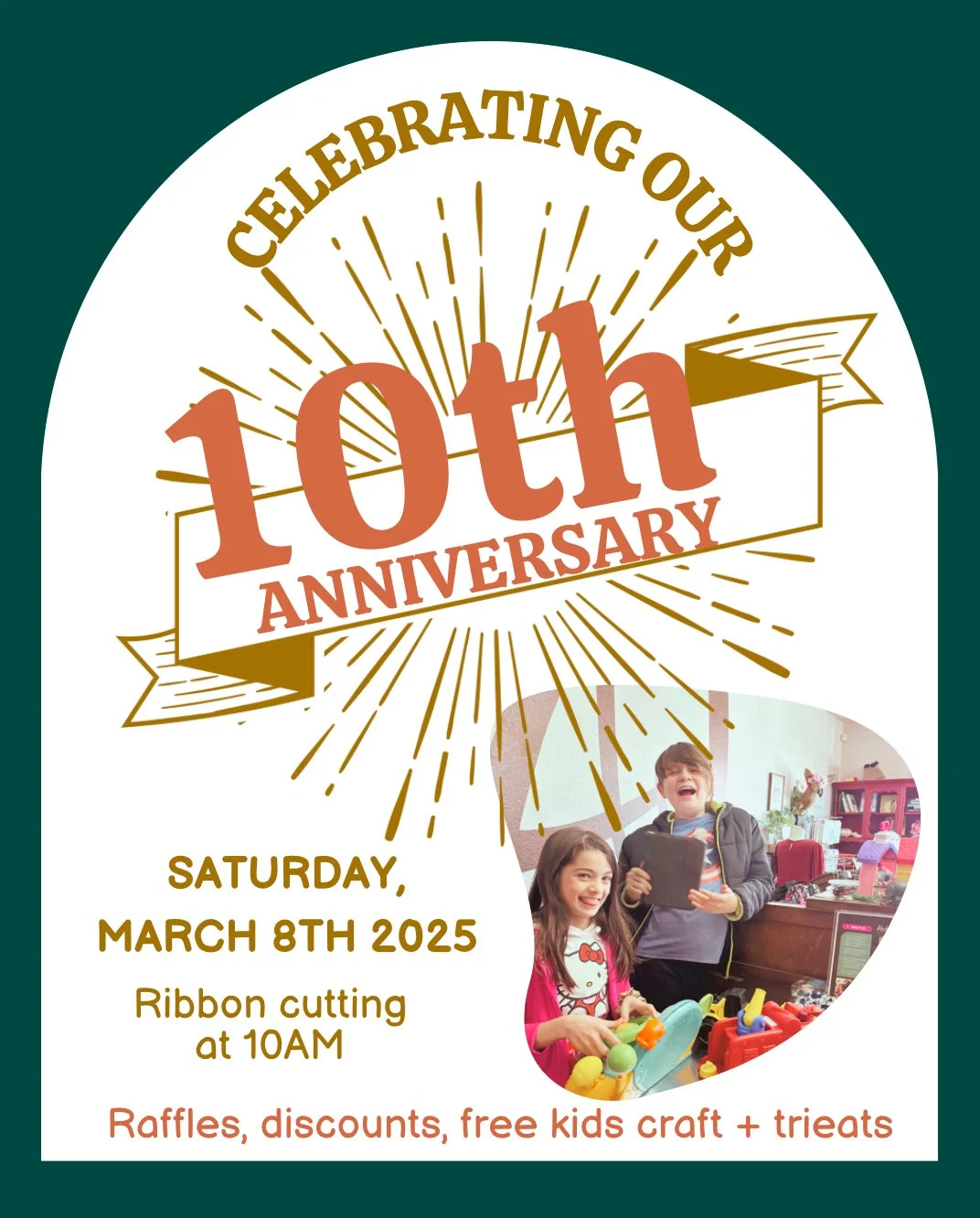 We celebrate 10 years! Ribbon cutting!