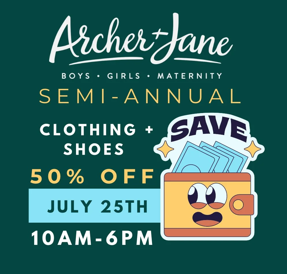 Semi-Annual Sale! 50% off ALL clothes + shoes