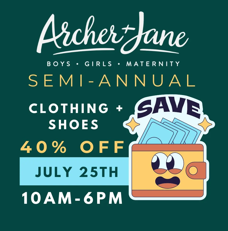 Semi- Annual Sale! 40% off ALL clothing + shoes