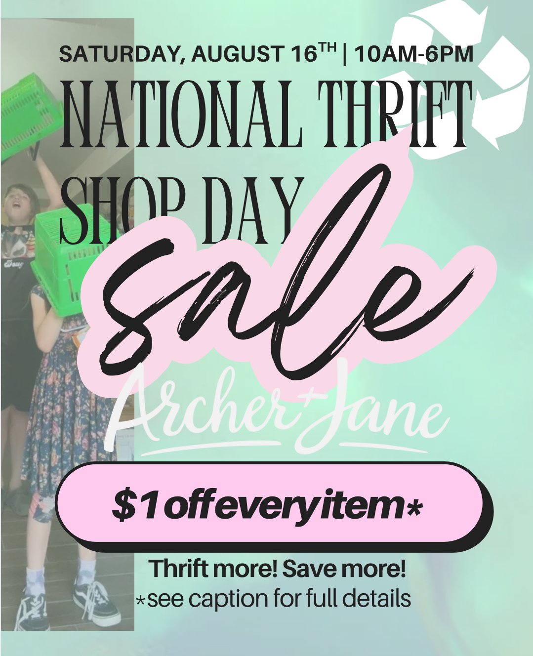 National Thrift Shop Day Sale