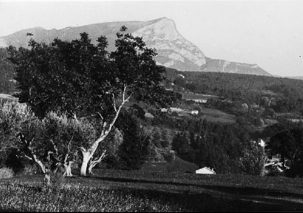 Le Mont Saint Victoire seen from Les Lauves.