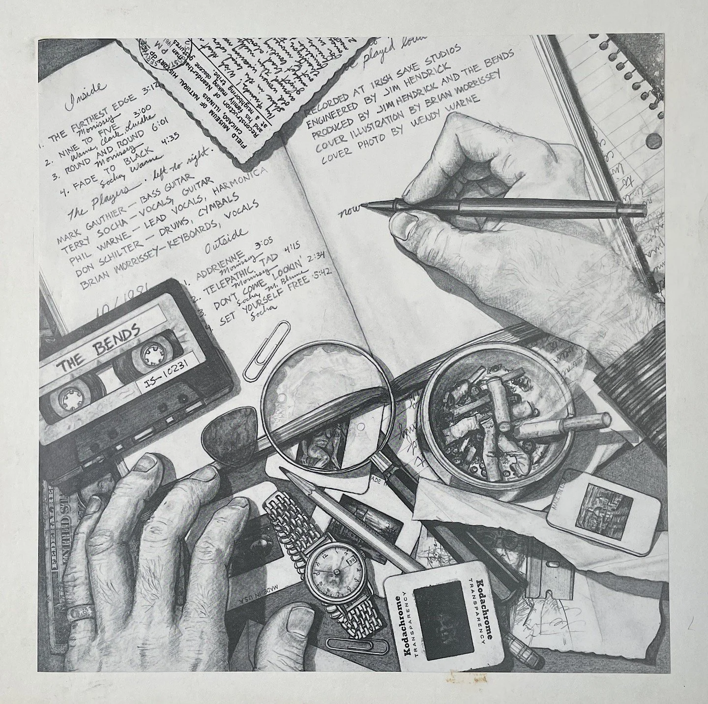 The Bends, back cover