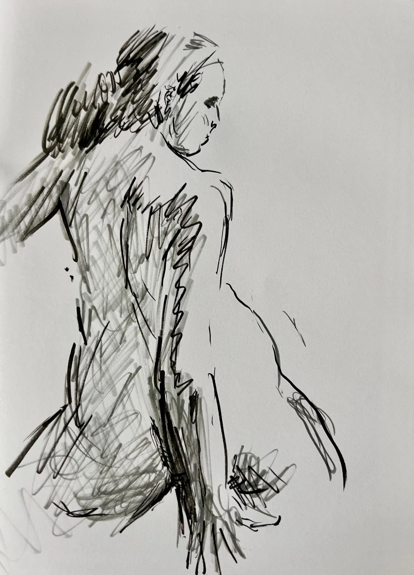 Two Minute Gesture, Ink on Paper, 2026
