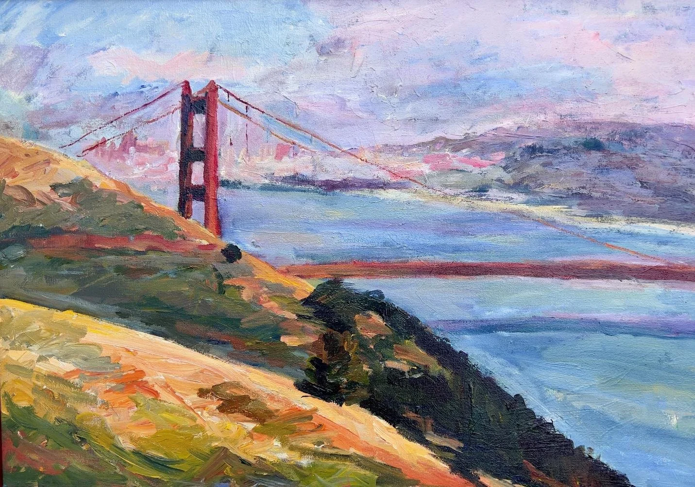 Golden Gate Bridge, Acrylic on Canvas, 1990’s