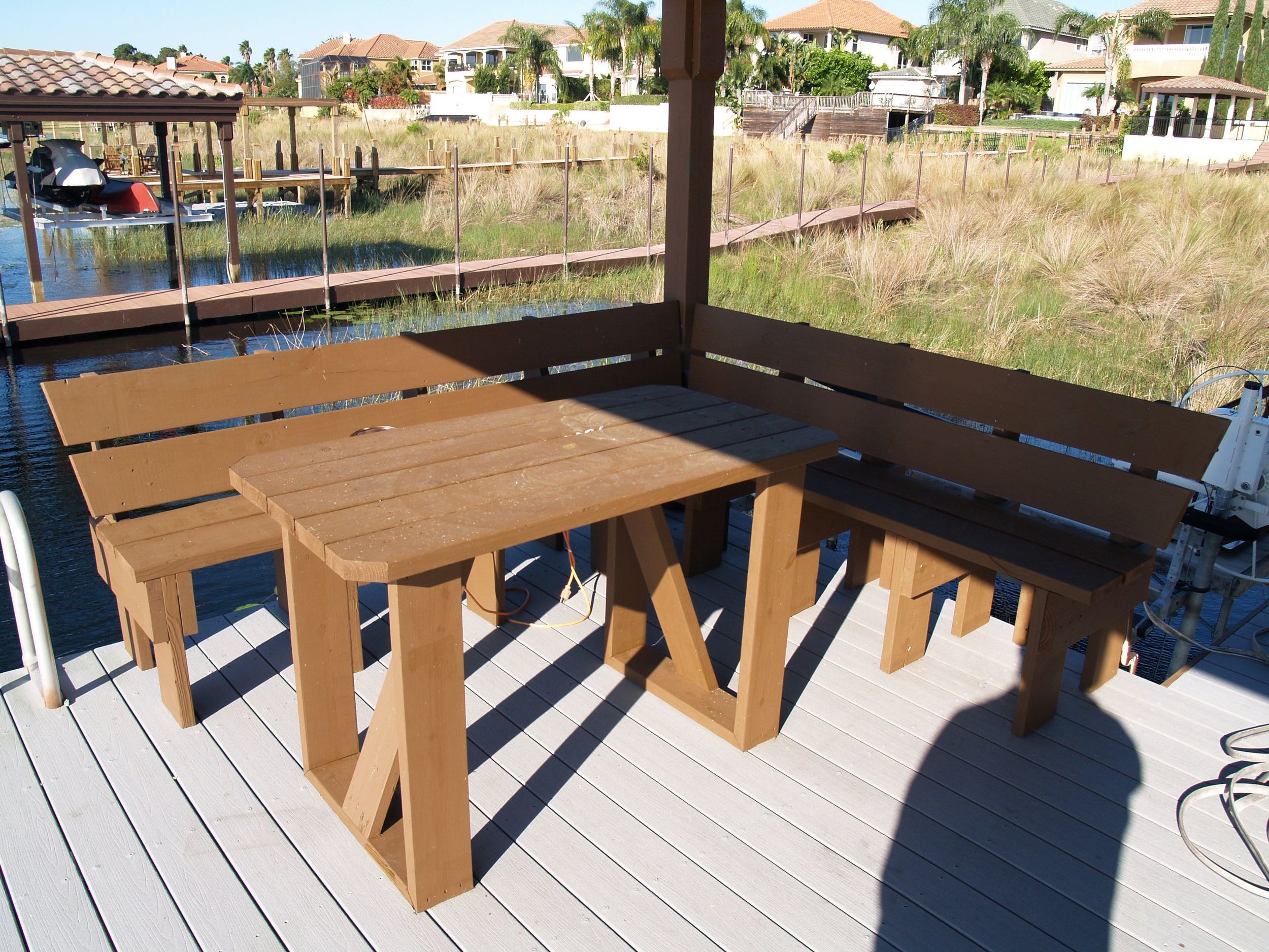 Bench with Table