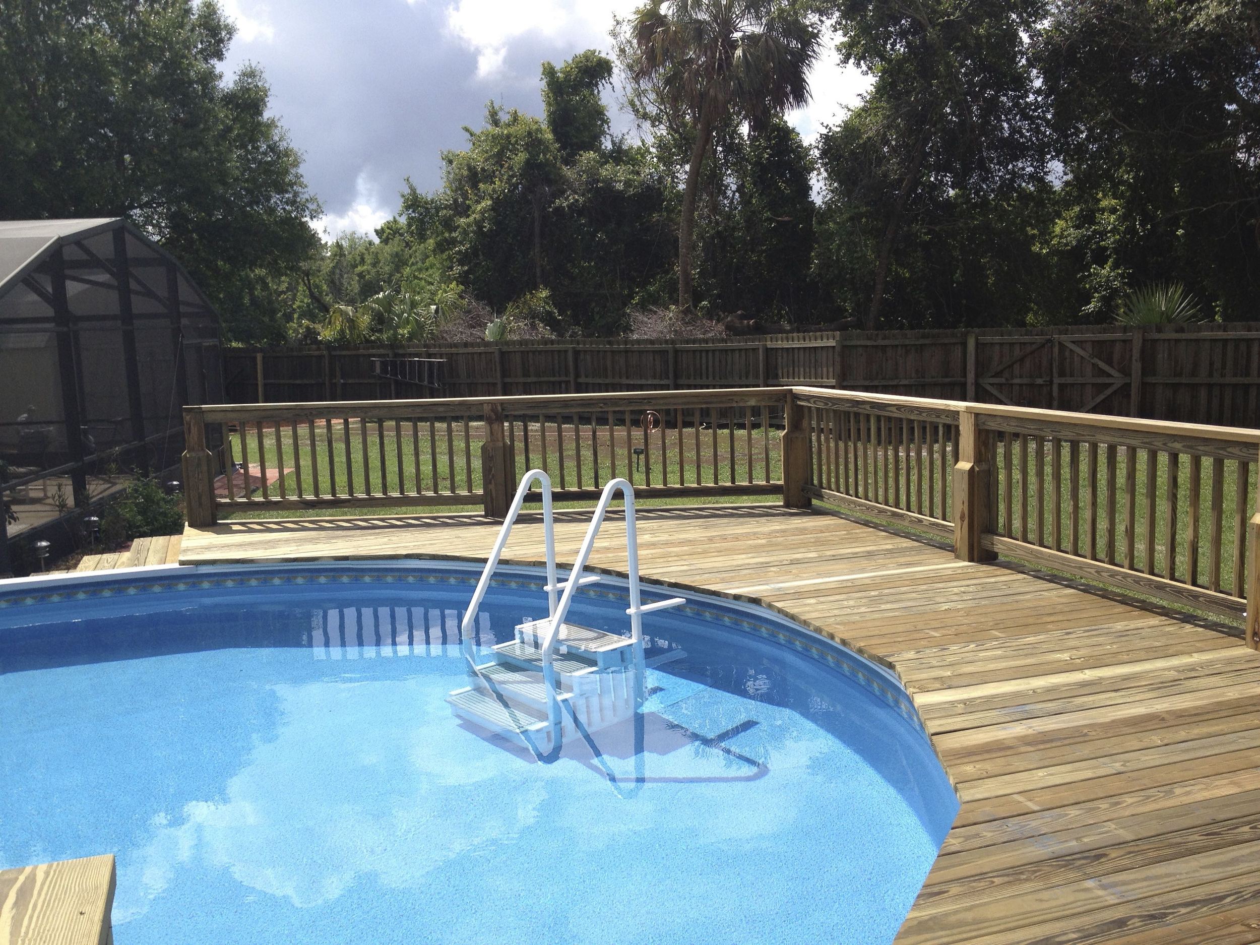 Above Ground Pool Deck