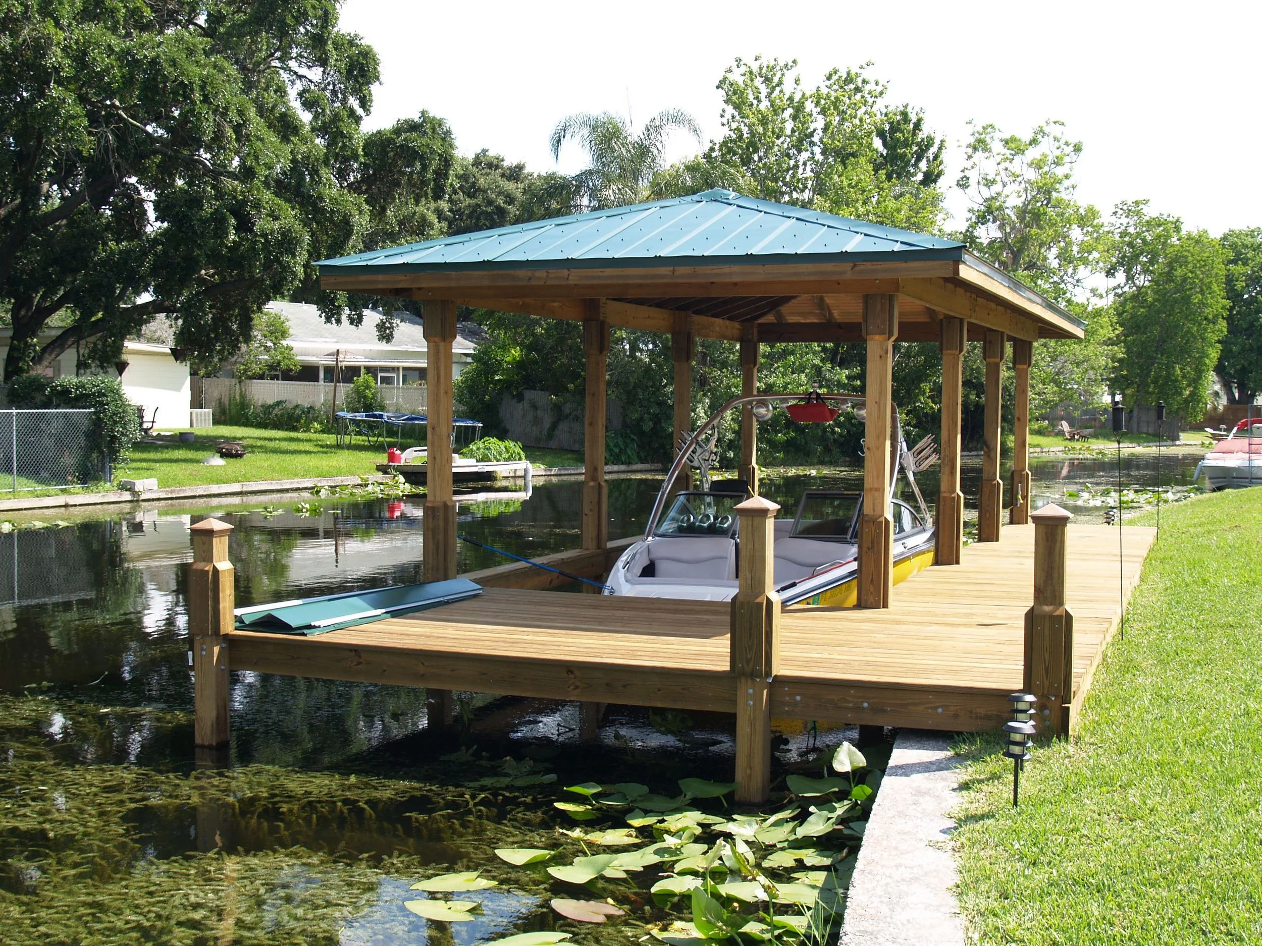 Boat House on Canal