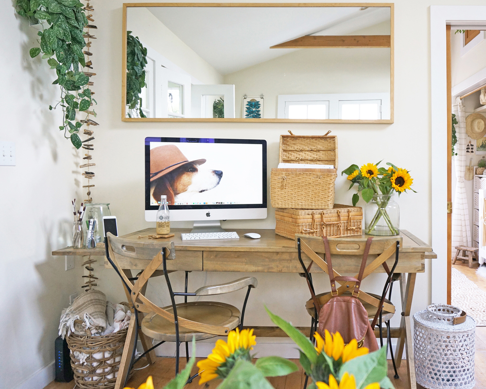 Working From Home: Folding Desk for Small Spaces — The Tiny Canal Cottage