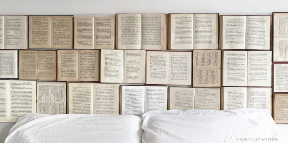 Above: The headboard of @AllThatIsShe