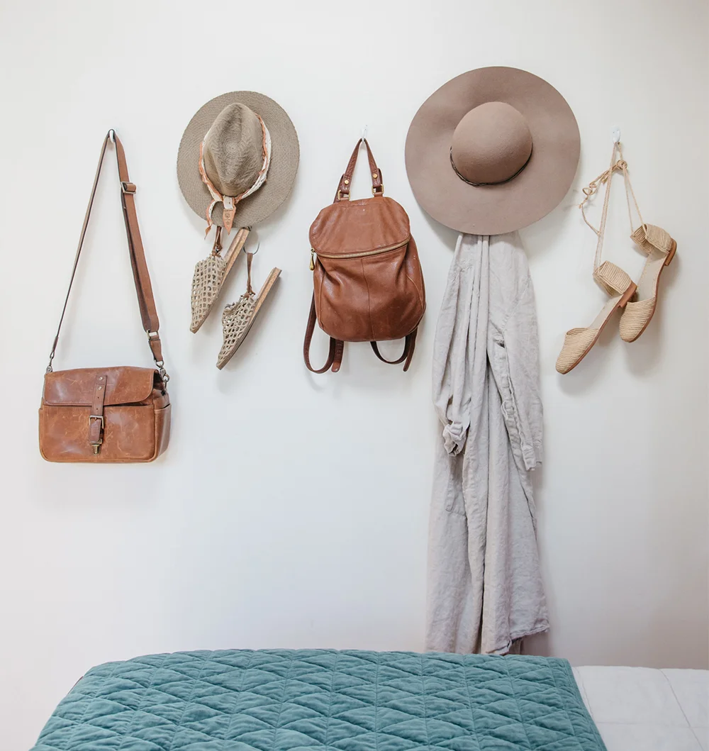 My robe hanging in the Cottage bedroom. Photo by Lily Glass for SFGirlByBay