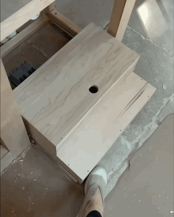 Built-In Kitchen Step Stool