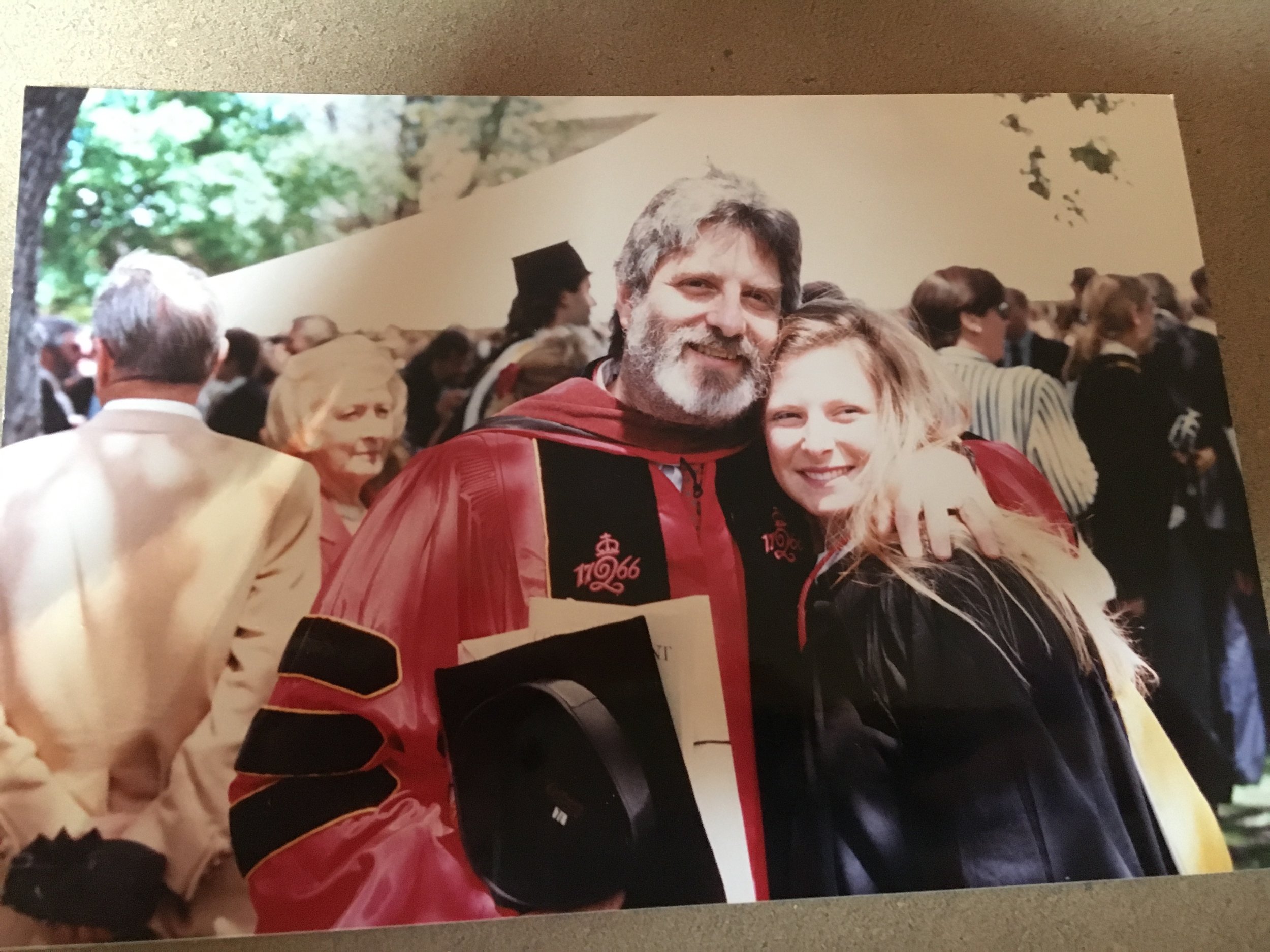 Me with my professor-mentor, Dr. Roy Rotheim (Economics), Skidmore College graduation 1991