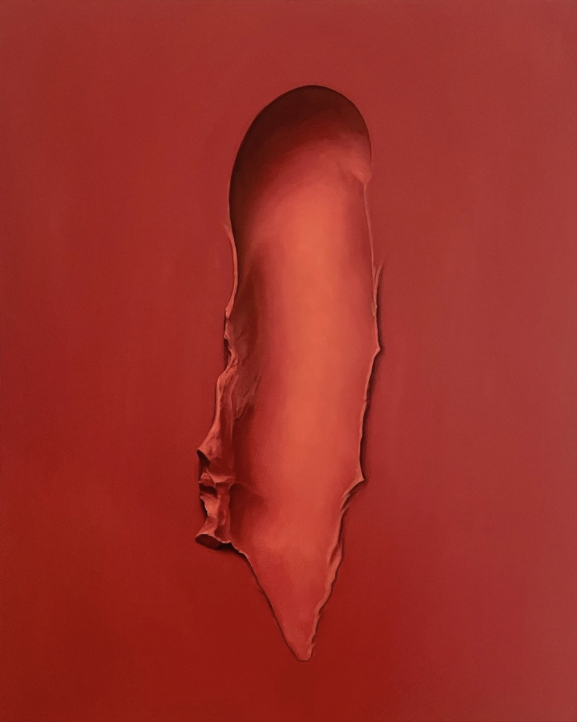  Soft Touch Red Oil on linen 72 x 56 cm 