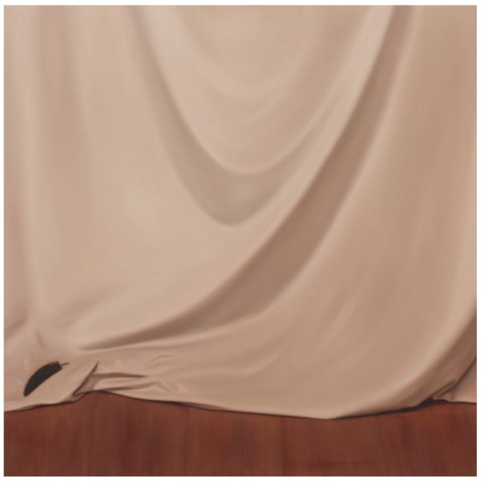  Cloth II, 2024 Oil on linen 102 x 102 cm    