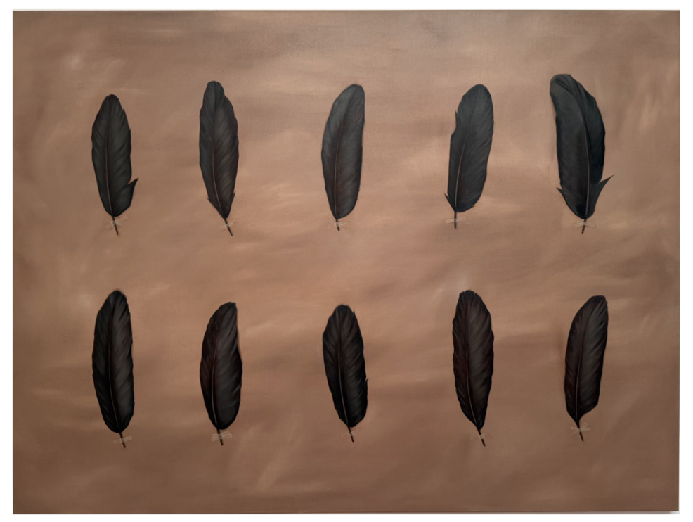  Figures II,2025 Oil on linen 135 X 180 cm    