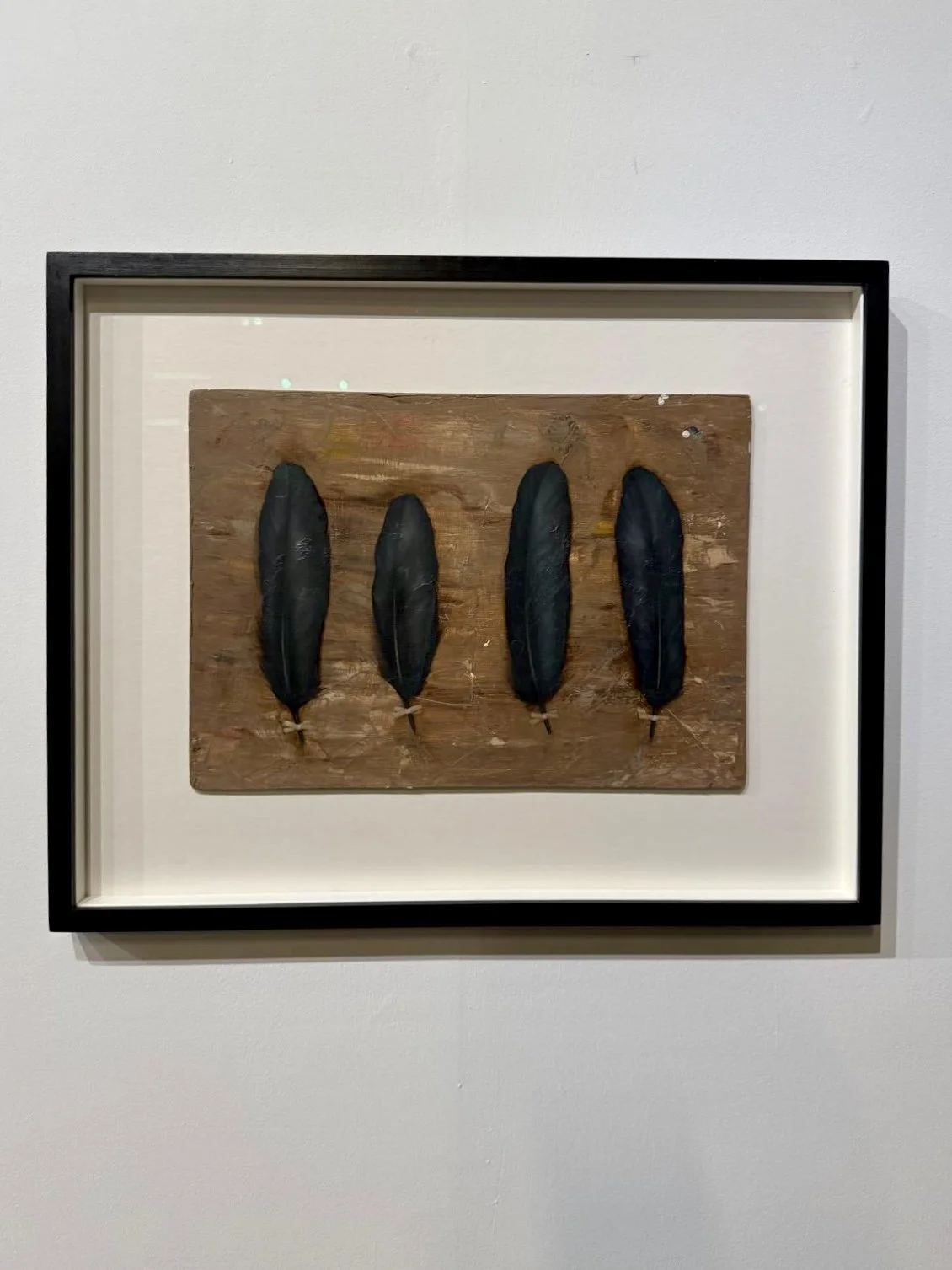  Figures Study II, 2025 Oil on board Framed 34.5 x 43 cm    