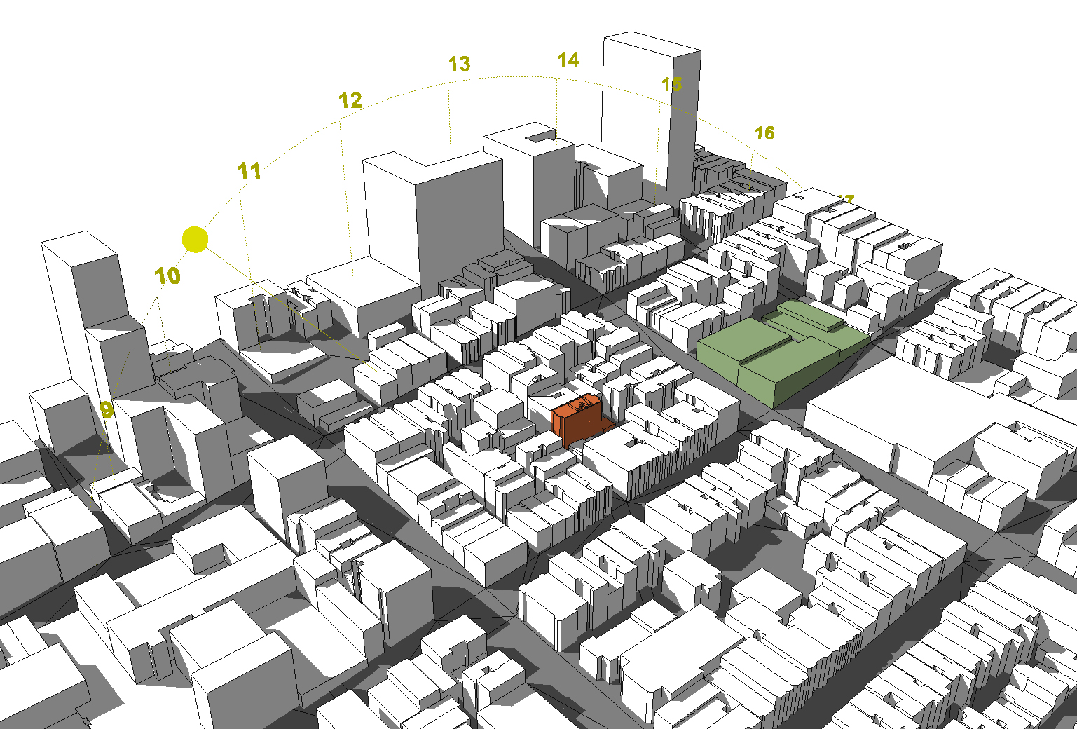 City Block Shading Study