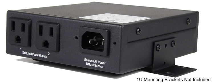 NP-02B Remote PDU, UL-STD Tuv Listed, 2 Switchable Outlets. Made and Supported in USA. Control Via Web, Telnet, USB