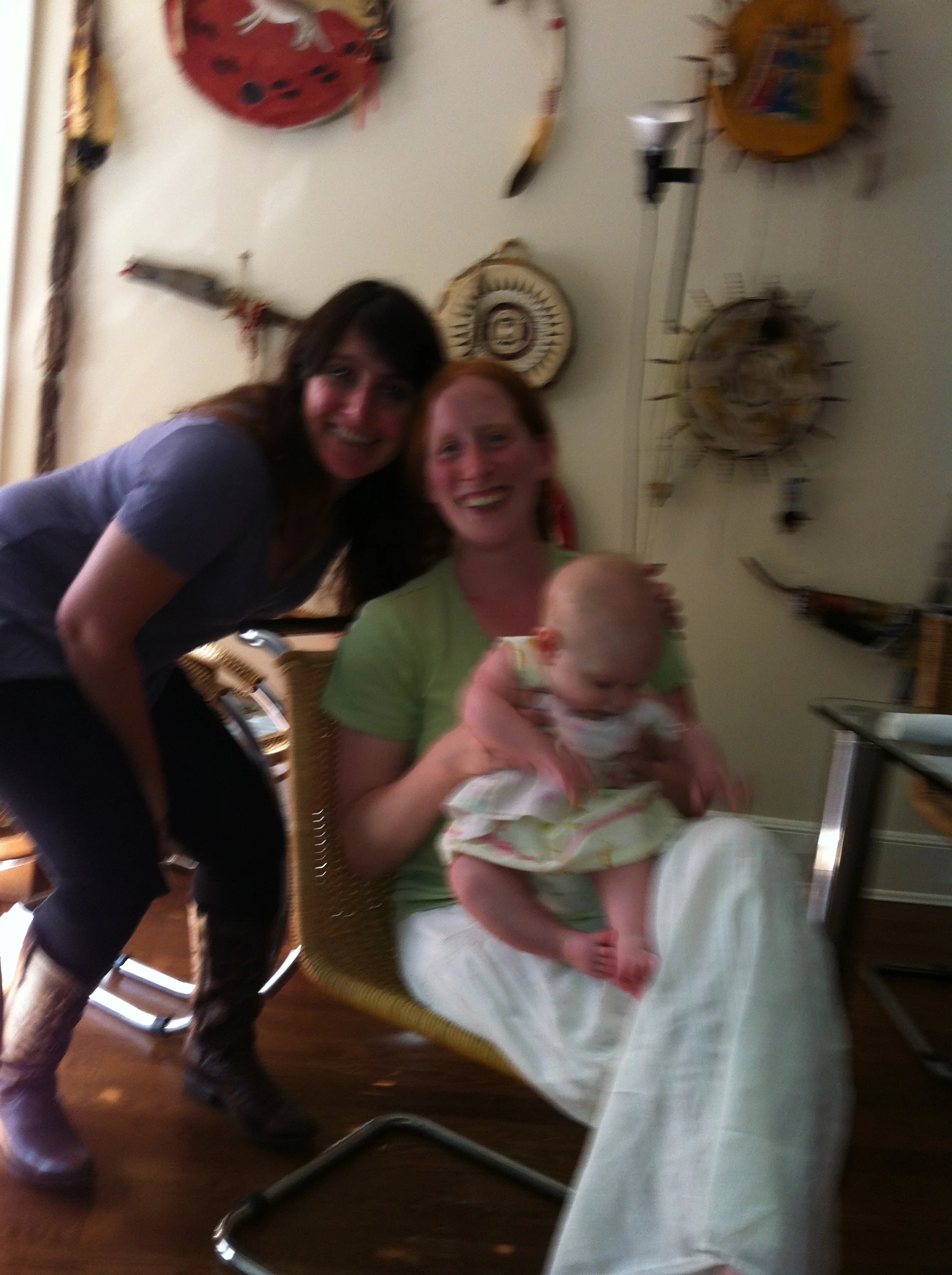 A very blurry me, Penny, and Kerry Cohen and her amazing boots. As one would expect.