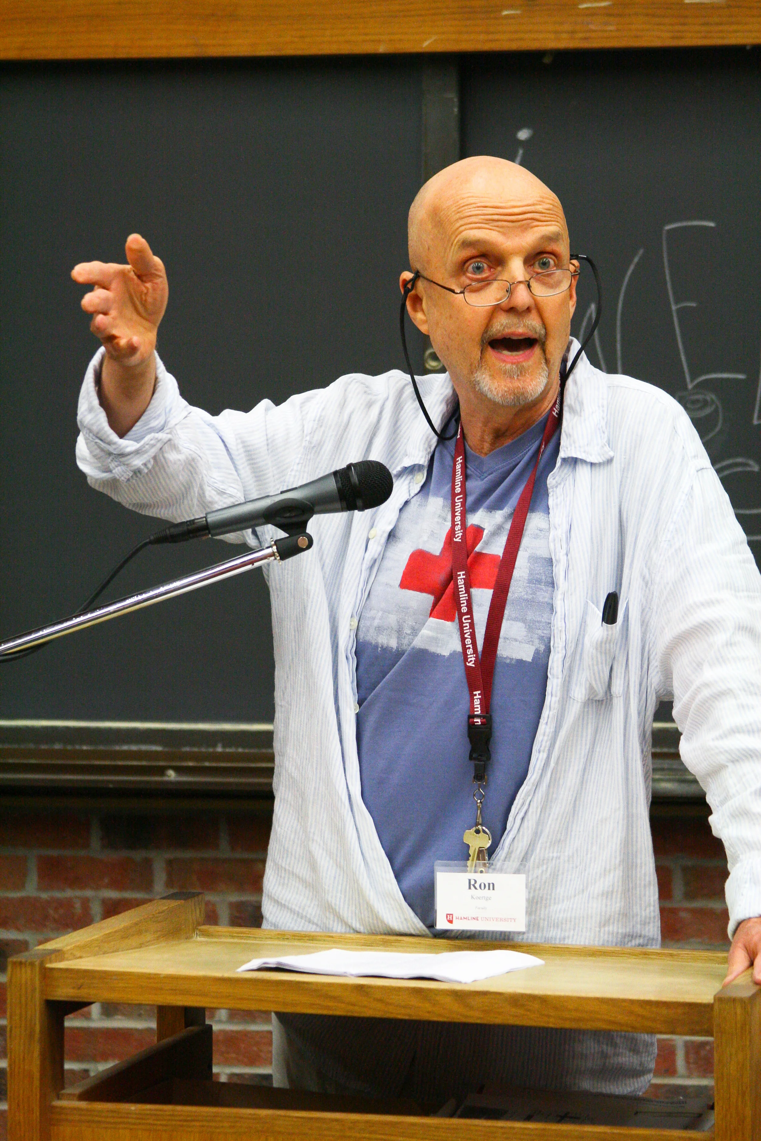 The author, Ron Koertge, whom I got to meet in person.