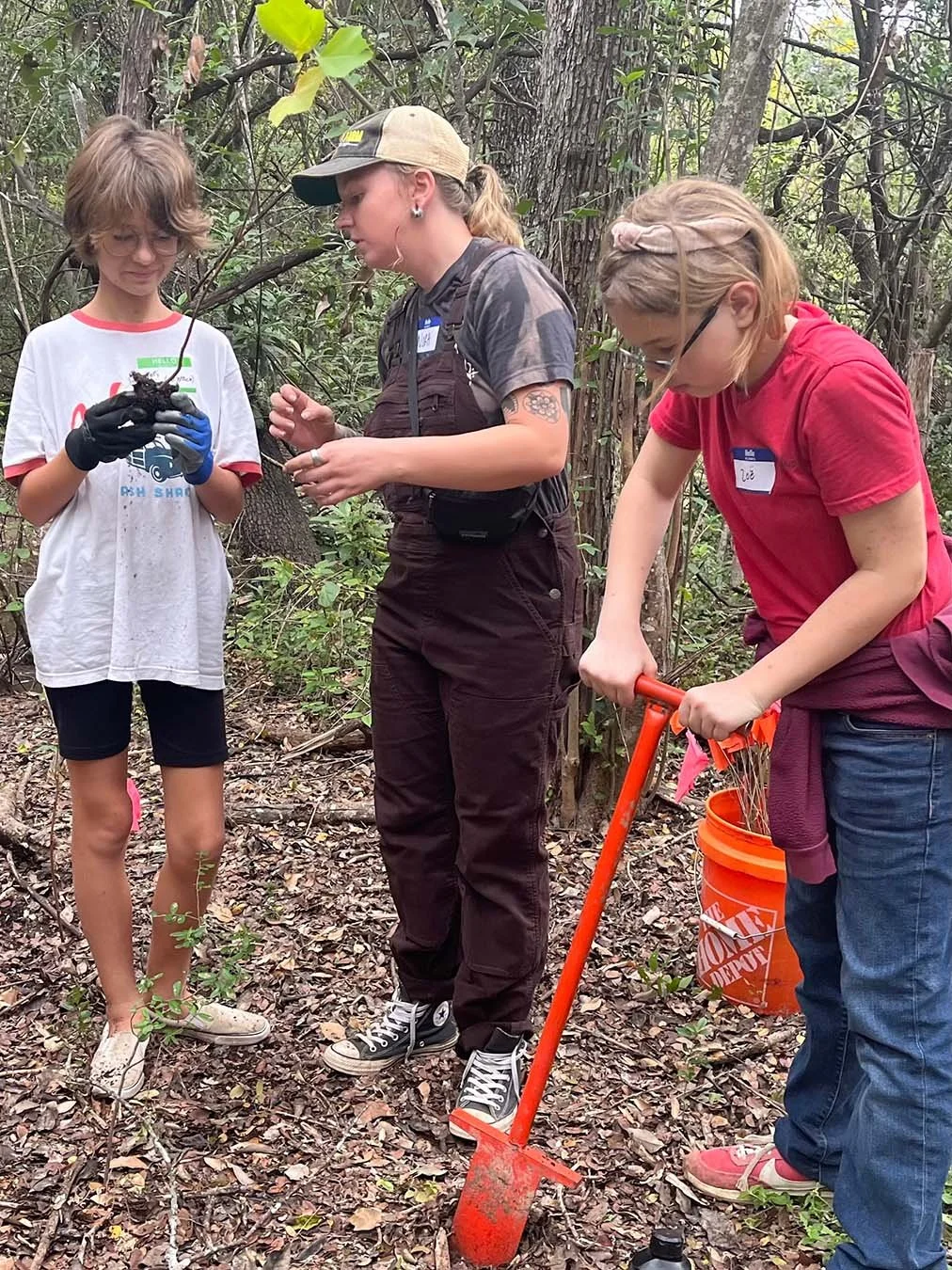 Mentors are like gardeners at Whole Life Learning Center in Austin, Texas