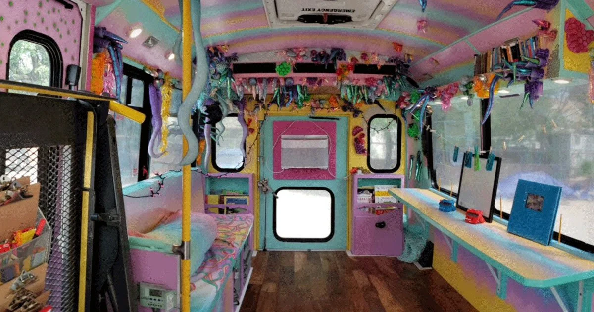 Austin Bat Cave's Bat Mobile interior