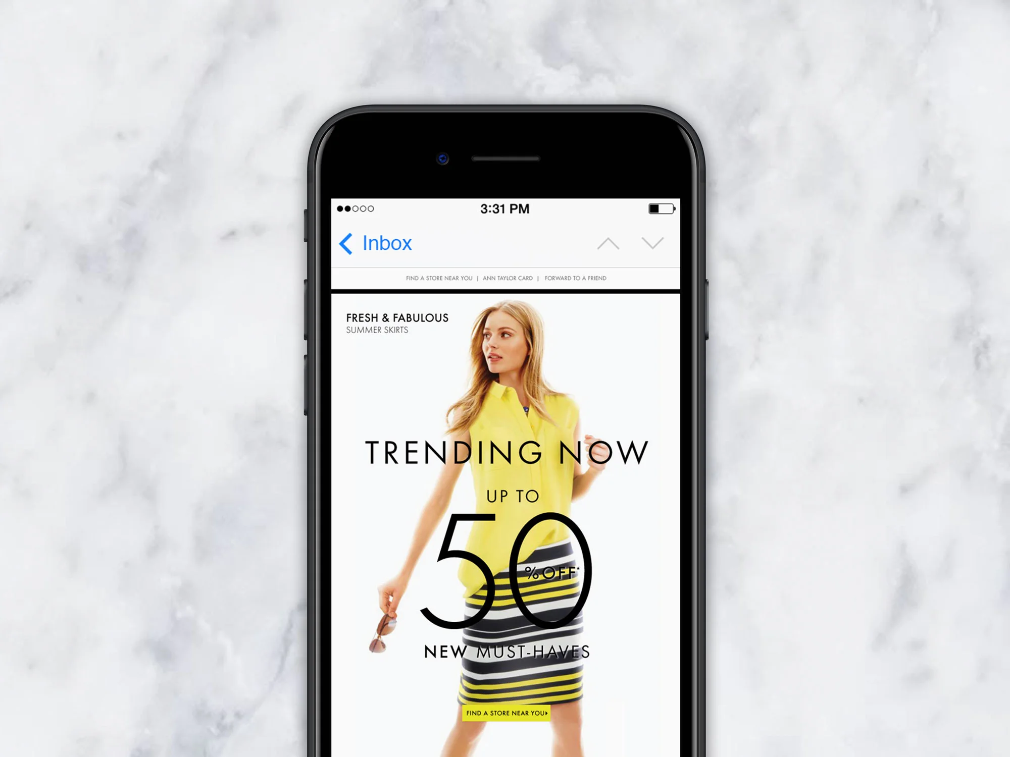  Designed promotional emails for Ann Taylor Factory and LOFT Outlet.&nbsp; 