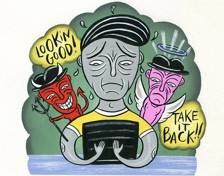 Untitled Gouache and ink on paper. 4.5 x 4.24