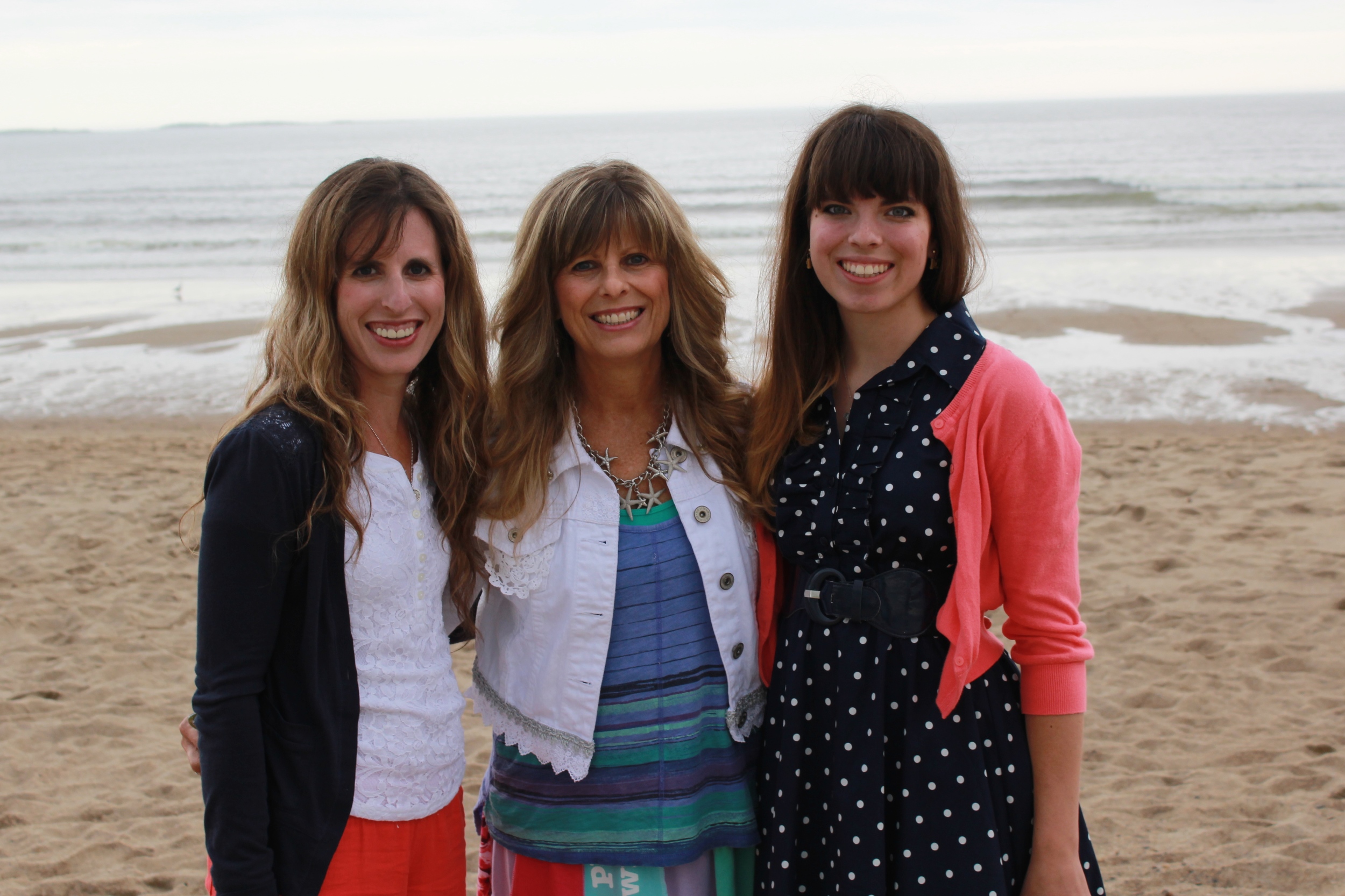 on the beach in maine