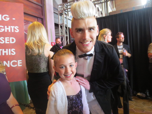 on the red carpet with Colton Dixon