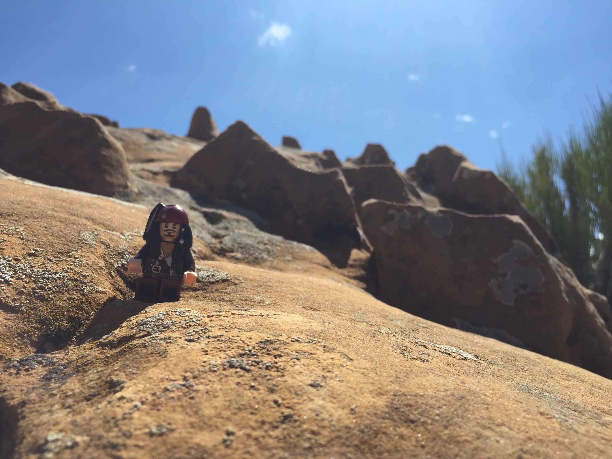 Jack exploring the cliff dwellings.